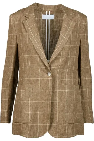 Fabiana Filippi Jakke, Dame, Brun, XS, Linned, Let Linned Blazer Jakke