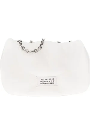 Maison Margiela Taske, Dame, Hvid, ONE SIZE, Uld, Glam Slam Medium Skuldertaske