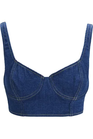 Elisabetta Franchi Top, Dame, Blå, L, Sleeveless Top