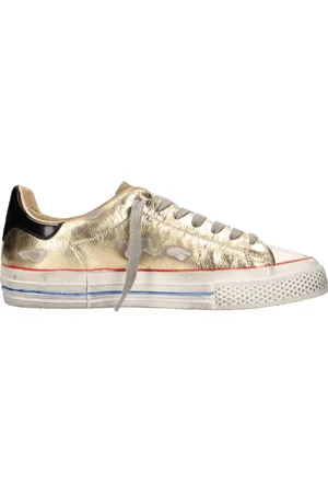 Hidnander Sko, Dame, Gul, 37 EU, Læder, Sneakers Golden
