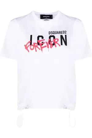 Dsquared2 Top, Dame, Hvid, S, Bomuld, Icon T-Shirt