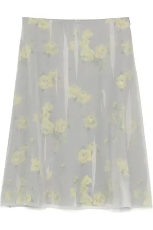 Acne Studios Nederdel, Dame, Grå, M, Uld, Stilfuld Nederdel