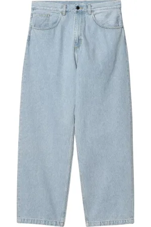 Carhartt Jeans, Herre, Blå, S, Denim, Løstsiddende Lavtaljet Denim Bukser