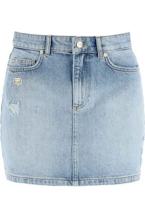 Chiara Ferragni Nederdel, Dame, Blå, W25, Uld, Skirt