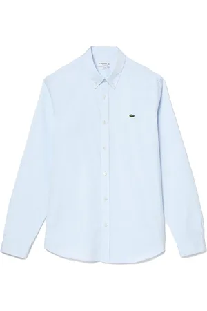 Lacoste Skjorte, Herre, Blå, 4XL, Bomuld, Simpel og ren bomuldsskjorte