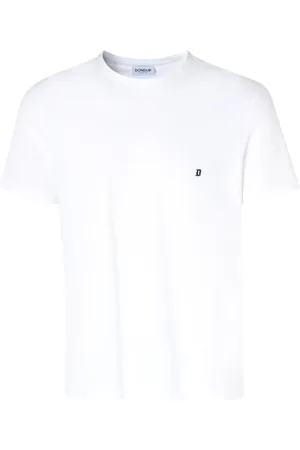 Dondup Top, Herre, Hvid, L, Uld, Stilfuld T-shirt
