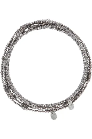 Brunello Cucinelli Tilbehør, Dame, Grå, ONE SIZE, Uld, Elegante Armbånd til Stilfulde Tilbehør