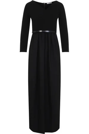 Max Mara Kjole, Dame, Sort, M, Kaiser Lang Kjole