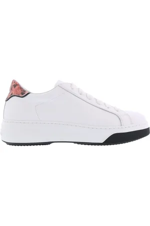 Dsquared2 Sko, Dame, Hvid, 37 EU, Læder, Leer.37 Sneakers