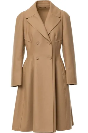 ERMANNO SCERVINO Frakke, Dame, Brun, M, Elegant dobbeltradet frakke