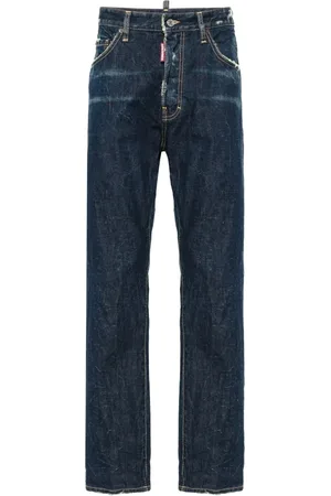 Dsquared2 Jeans, Herre, Blå, 3XL, Uld, Stilfulde Denim Jeans