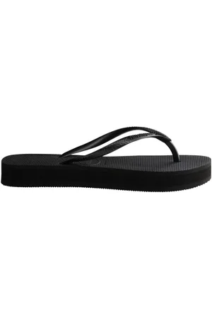 Havaianas Sko, Dame, Sort, 39 EU, Slim Platform Flip Flops