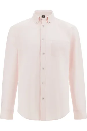 Boggi Milano Skjorte, Herre, Lyserød, M, Bomuld, Regular Fit Oxford Bomuldsskjorte