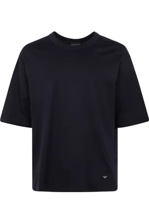 Emporio Armani Top, Herre, Sort, L, Bomuld, Casual bomulds T-shirt