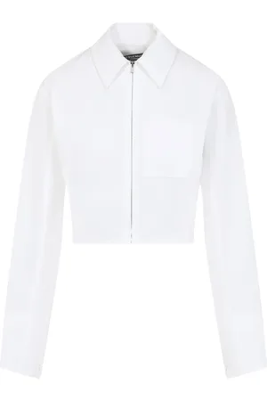 Jacquemus Bluser & Skjorter, Dame, Hvid, 2XS, Bomuld, Hvid Bomuldsskjorte til Kvinder