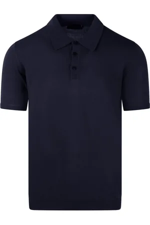 Roberto Collina Top, Herre, Blå, S, Bomuld, Klassisk Bomuldspolo