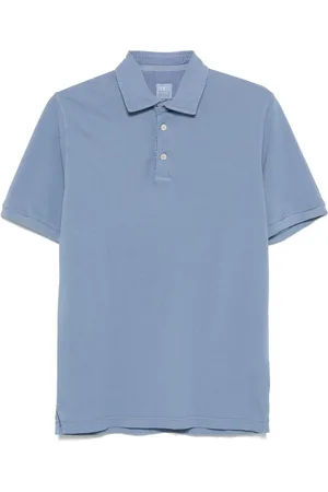 FEDELI Top, Herre, Blå, 4XL, Bomuld, Klassisk bomulds polo shirt