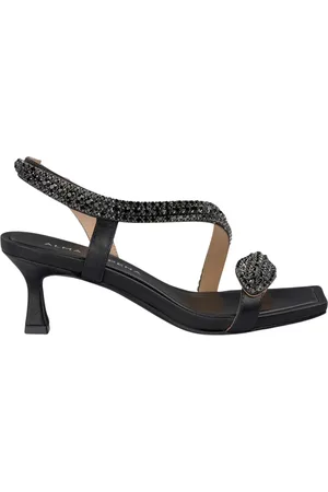 Alma en Pena Sko, Dame, Sort, 38 EU, Mini slangehæl sandal