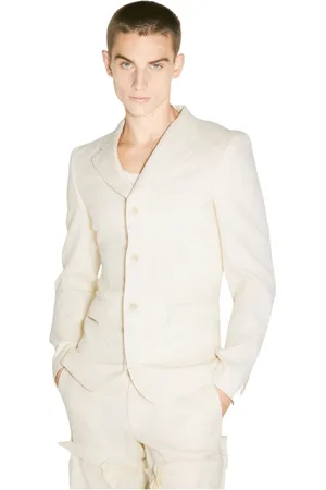 Comme des Garçons Jakke, Herre, , L, Uld, Uldblanding Blazer med Lynlåslukning