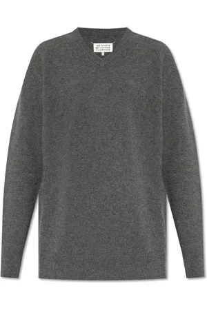 Maison Margiela Strik, Herre, Grå, XL, Uld, Uld Sweater