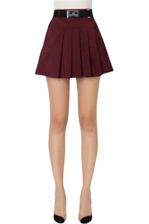 Elisabetta Franchi Nederdel, Dame, Rød, S, Polyester, Short Nederdel