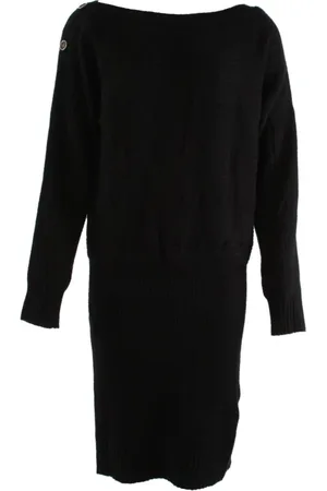 Guess Kjole, Dame, Sort, M, Uld, Strikket Kjole