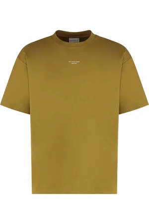 Drôle de Monsieur Top, Herre, Gul, L, Bomuld, Klassisk T-shirt med Slogan
