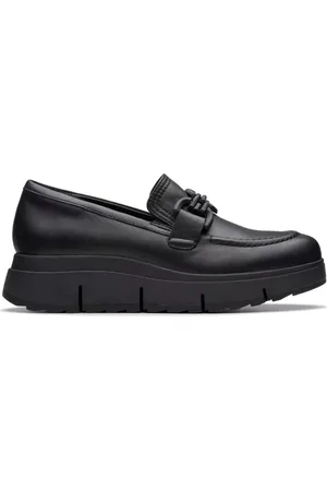 Clarks Sko, Dame, Sort, 38 EU, Læder, Sort Loafers
