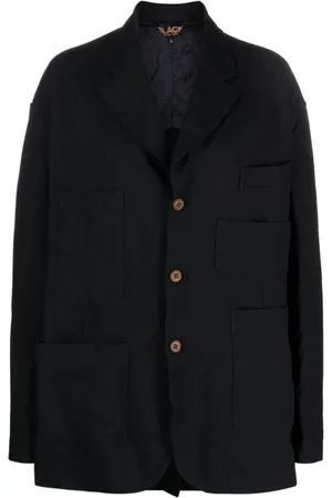Comme des Garçons Jakke, Herre, Sort, M, Uld, Jakke med lommedetaljer