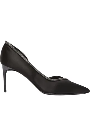 Max Mara Sko, Dame, Sort, 41 EU, Crystal Pump Sko Elegant Design