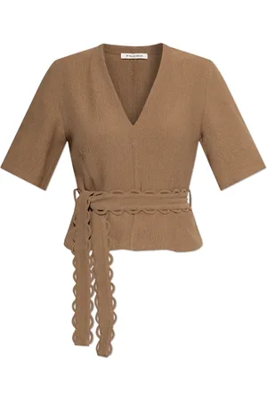 By Malene Birger Bluser & Skjorter, Dame, Brun, L, Polyester, Ullas Top