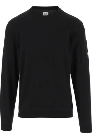 C.P. Company Strik, Herre, Sort, XL, Sort Sea Island Crew Neck Sweater