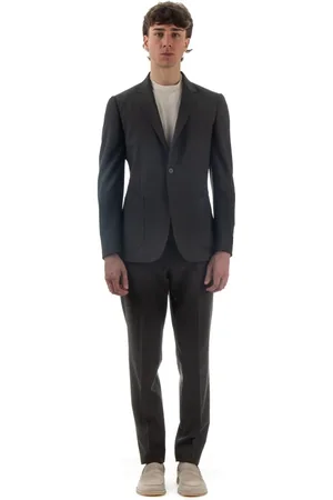 Ermenegildo Zegna Jakkesæt, Herre, Grå, 3XL, Uld, Single Breasted Suit