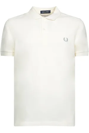 Comme des Garçons Top, Herre, Hvid, XL, Bomuld, Polo Shirt Klassisk Logo Broderi