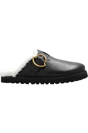 Moncler Sko, Dame, Sort, 40 EU, Læder, Læder Slides