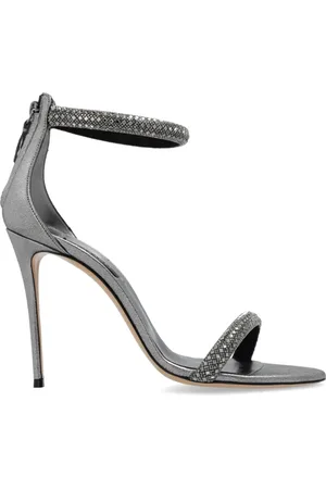 Casadei Sko, Dame, Grå, 37 1/2 EU, Læder, Heeled Sandaler Stratospherie Julia