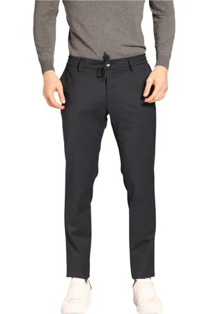 Masons Bukser, Herre, Blå, 2XL, Uld, Milano Jogger herre plain uld chino bukser extra slim