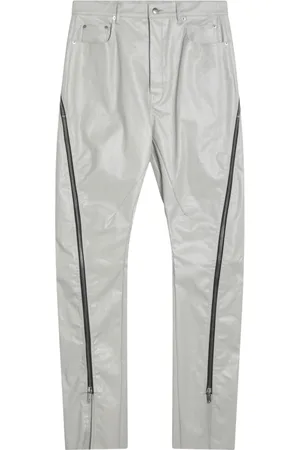 Rick Owens Jeans, Herre, Hvid, W32, Denim, Almindelig pasform denim jeans