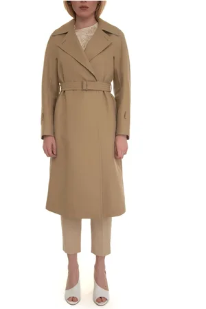 Max Mara Frakke, Dame, , XS, Bomuld, Double-Breasted Dust Coat
