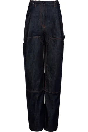 MAGDA BUTRYM Jeans, Dame, Blå, XS, Bomuld, Loose Fit Jeans