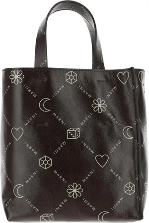 Marni Taske, Dame, Sort, ONE SIZE, Bomuld, North-South Mini Tote Bag