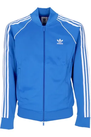 adidas Sweathshirts & Hoodies, Herre, Blå, S, Uld, Bird/White Track Jacket Langærmet