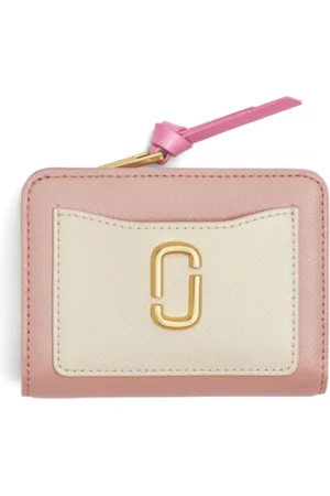 Marc Jacobs Tilbehør, Dame, Lyserød, ONE SIZE, Læder, Logo Plaque Taske