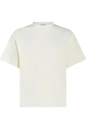 Etro Top, Herre, Hvid, M, Bomuld, Logo T-shirt