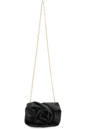 Burberry Taske, Dame, Sort, ONE SIZE, Læder, Læder Clutch med Kæderem