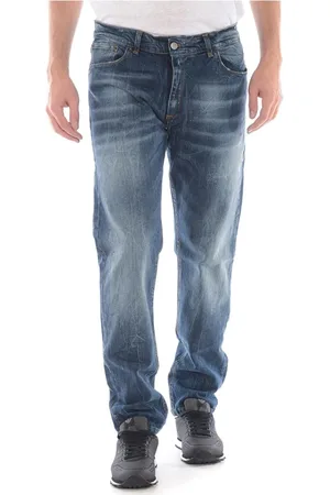 D.A. Daniele Alessandrini Jeans, Herre, Blå, W38, Bomuld, Jeans