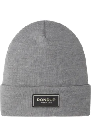 Dondup Tilbehør, Herre, Grå, ONE SIZE, Uld, Grå Beanie Hue