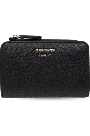 Emporio Armani Tilbehør, Dame, Sort, ONE SIZE, Uld, Wallet med logo