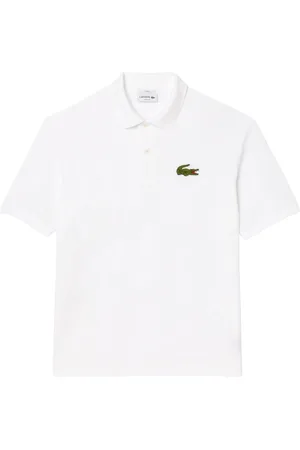 Lacoste Top, Herre, Hvid, M, Bomuld, Piqué Polo med L.12.12 Emblem
