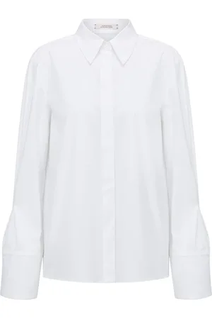 Dorothee Schumacher Bluser & Skjorter, Dame, Hvid, S, Bomuld, Poplin Power Bluse